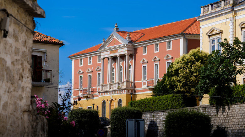 The exterior of the Museum of Ancient Glass in Zadar