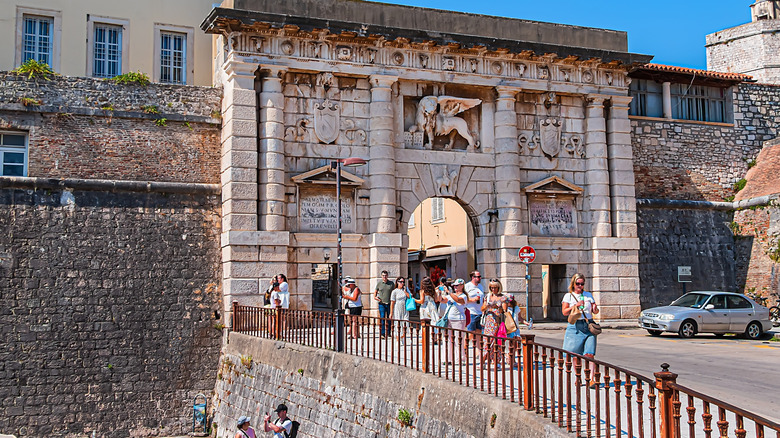 The medieval Land Gate in Zadar