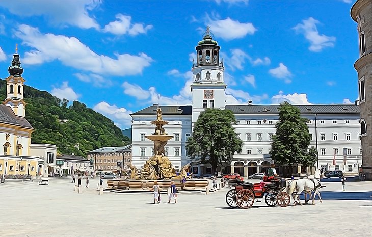 Horse and carriage, Salzburg