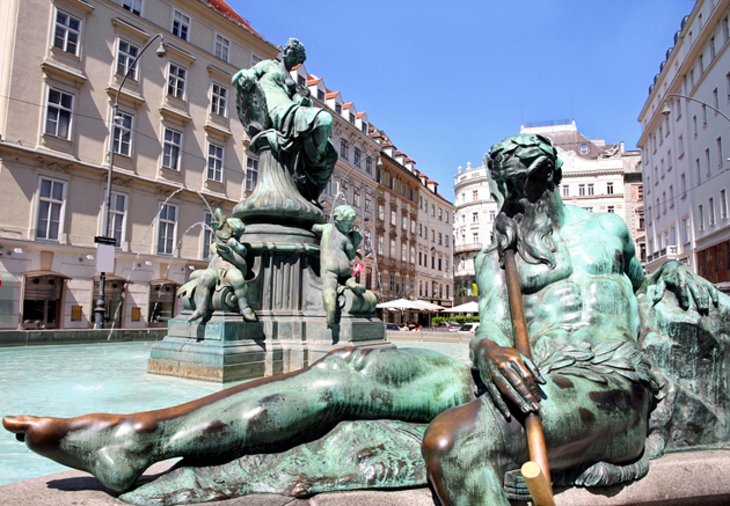 Kärtner Strasse and the Donner Fountain