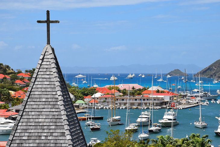 View of Gustavia's harbor