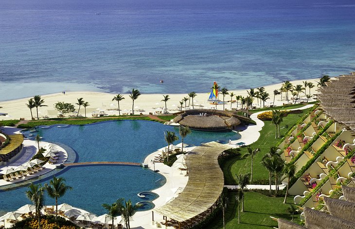Aerial view of the Grand Velas Riviera Maya