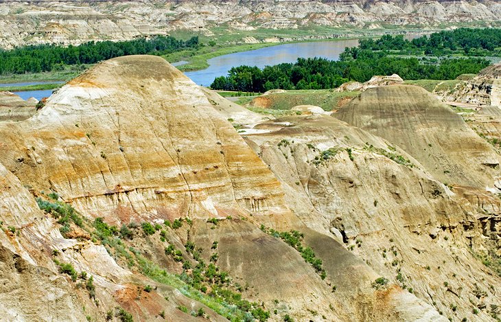 Looking out over the Red Deer River