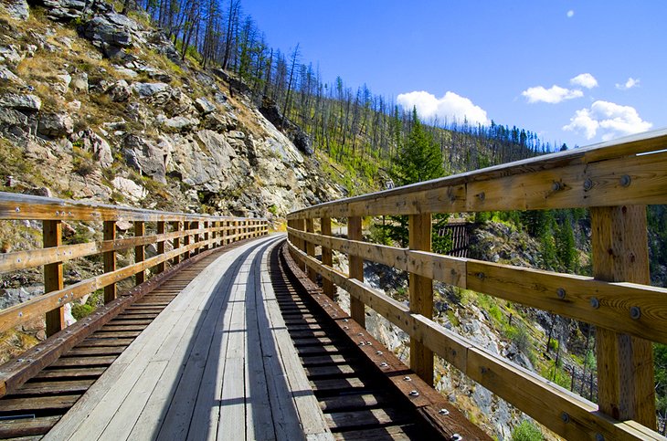 Historic trestle bridge, Myra Canyon