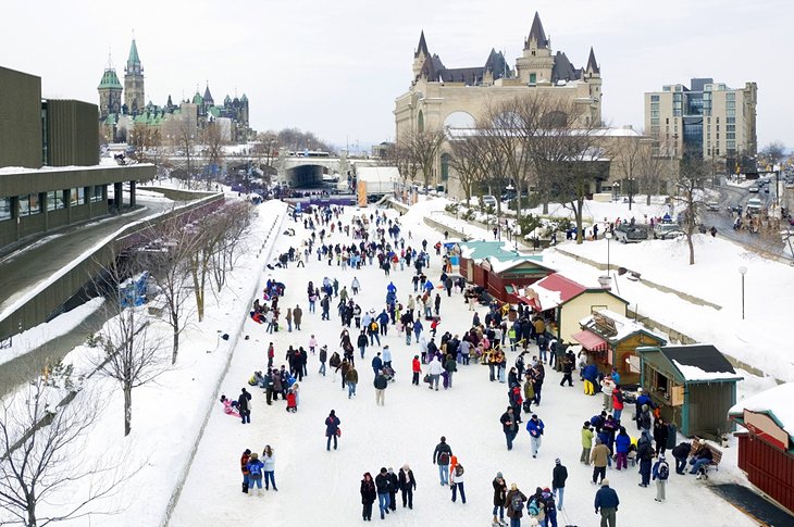 Skaters on Rideau Canal