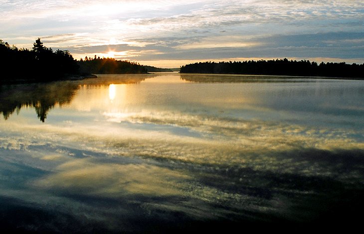 Sunrise on the French River