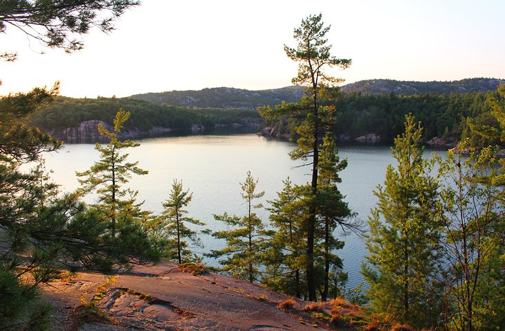 View from lookout in front of site 78 and 79