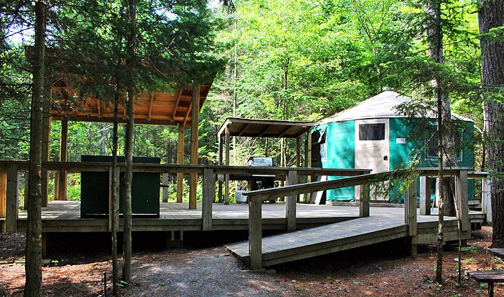Yurt in George Lake Campground