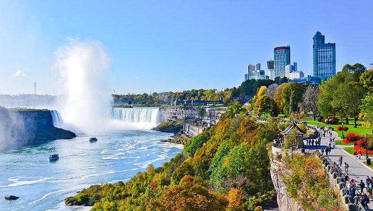 The Canadian side of Niagara Falls