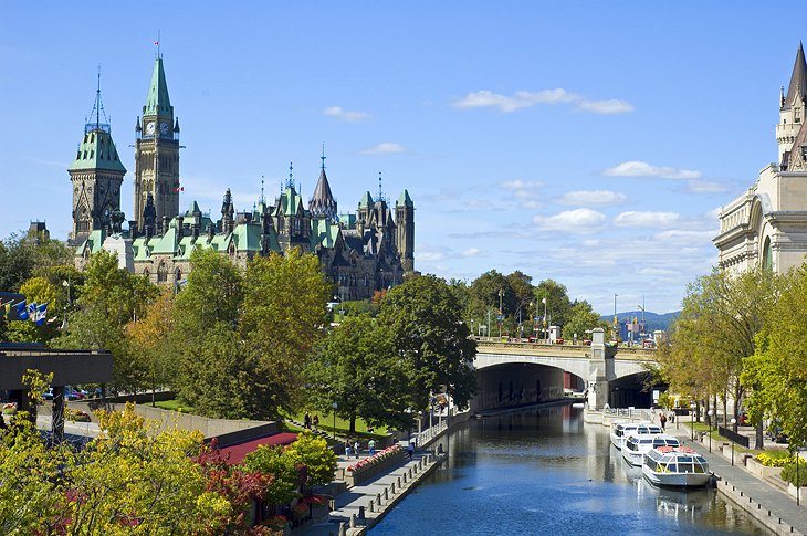 Rideau Canal in downtown Ottawa