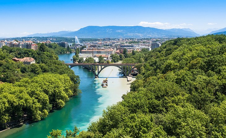 View of Geneva in summer