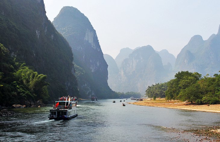 Cruise ship on the Li River