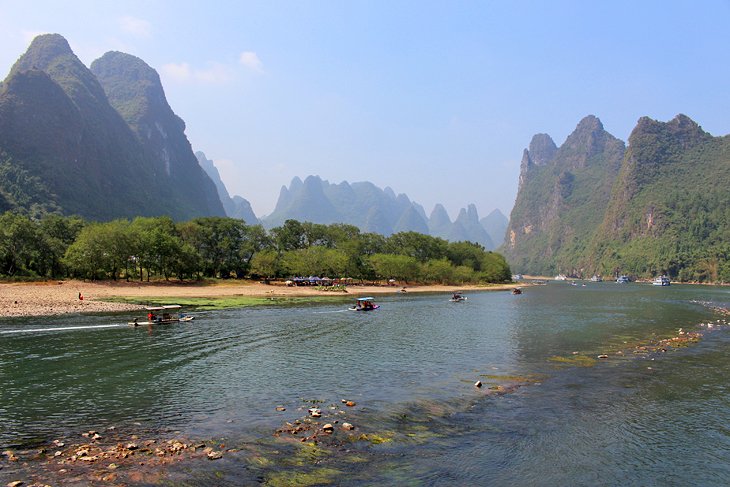 Mountains along the Li River