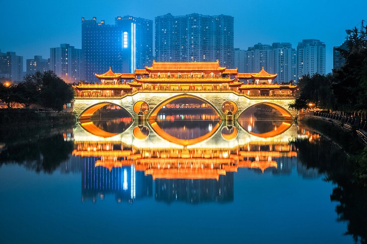 Anshun Bridge in Chengdu