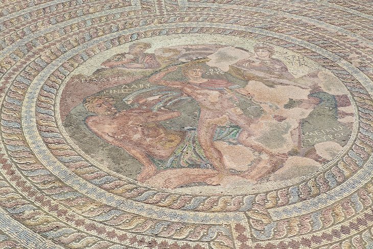 Mosaico en la Casa de Dioniso