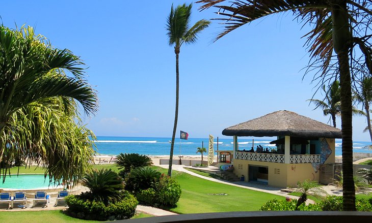 View of Kite Point Kiteboarding School from Agualina Kite Resort