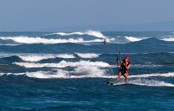 Kiteboarding student after 8 hours of lessons from Big Willy's