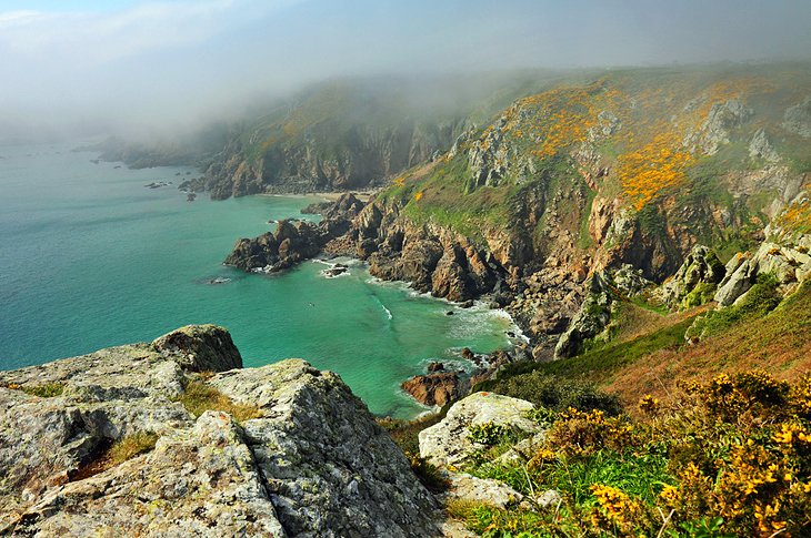 Cliffs on Guernsey