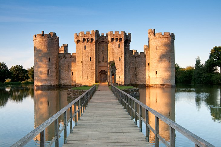 Bodiam Castle and bridge