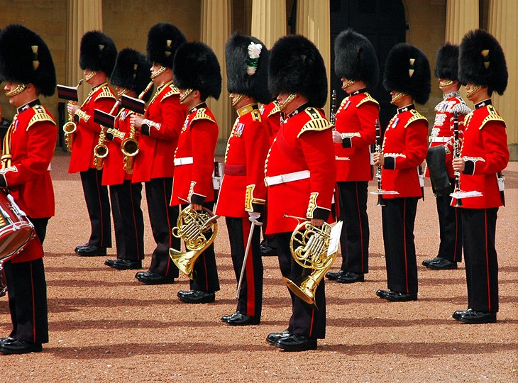 قصر باكنجهام ومراسم تغيير الحرس، لندن، بريطانيا