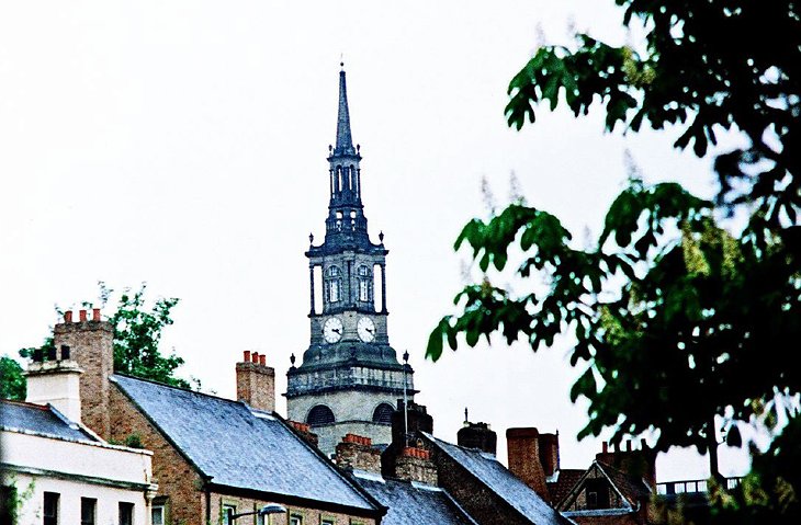 View of the All Saints Church in the Chares