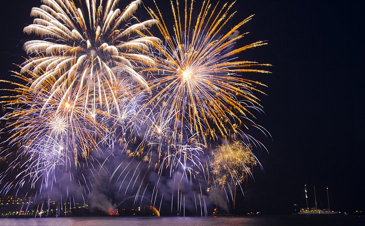 Fireworks in Cannes