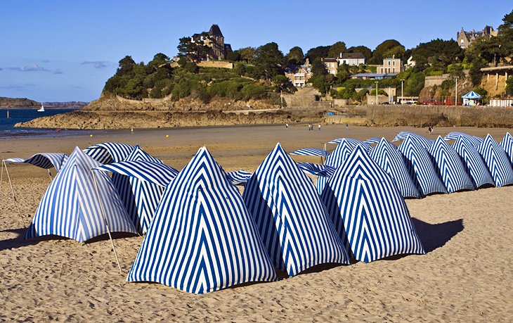 Dinard beach huts