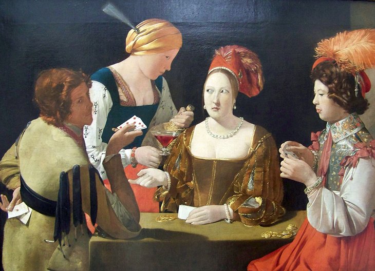 Le Tricheur à l'As de Carreau by Georges de La Tour (Sully Wing, Room 912)