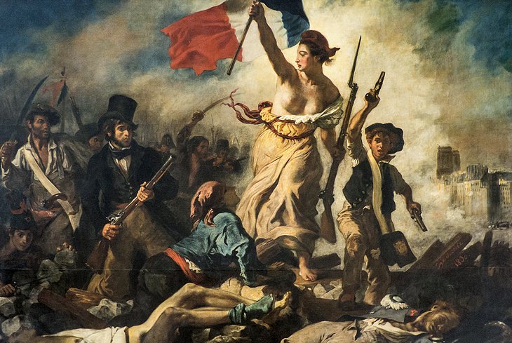 La Liberté Guidant le Peuple by Eugène Delacroix (Denon Wing, Room 700)