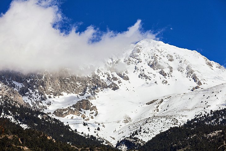 Snow-covered Mount Parnassus