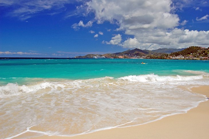 Beautiful tourist attractions in Grenada Grand Anse Beach