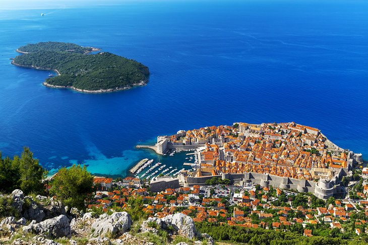 Lokrum just offshore from Dubrovnik