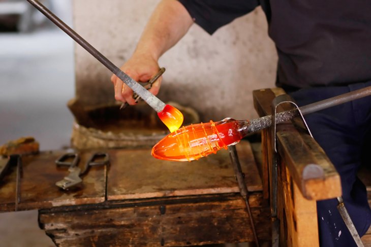 Glassblowing in Murano