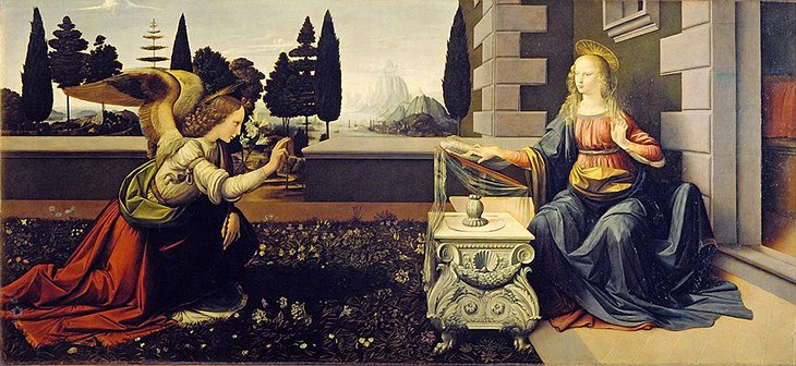 The Annunciation by Leonardo da Vinci