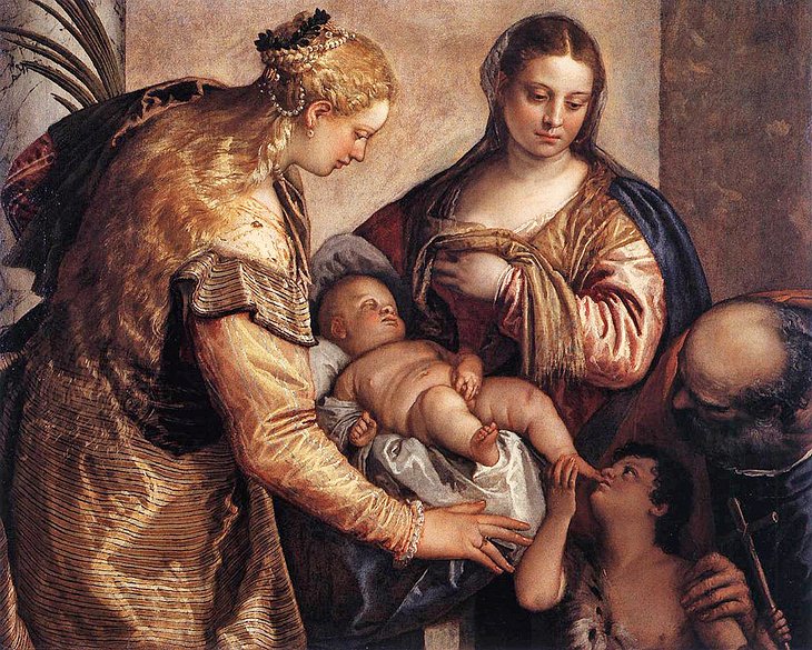 Veronese's Holy Family with St. Barbara