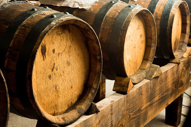 Balsamic vinegar barrels