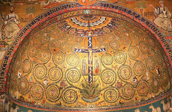 Mosaics inside San Clemente Dome