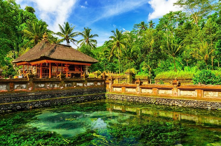 Tirta Empul Temple is a tourist attraction in Bali, Indonesia