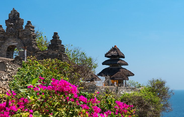 Uluwatu Temple is a tourist attraction in Bali, Indonesia