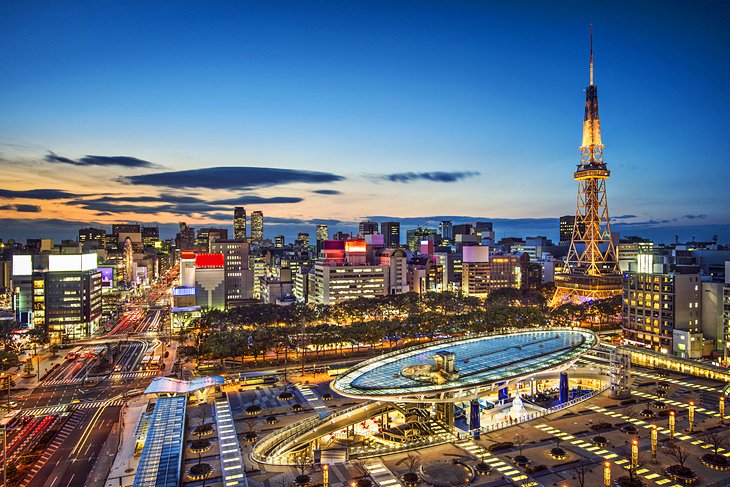 Nagoya TV Tower and Hisaya Ōdori Park