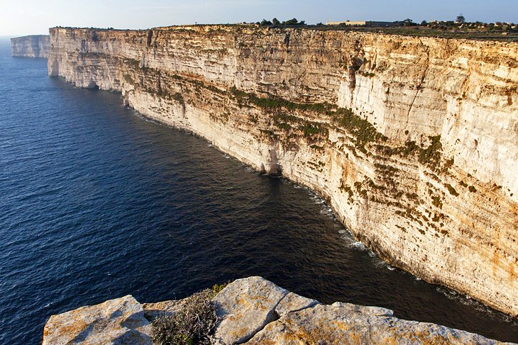 The Dramatic Scenery at Ta'Cenc Cliffs