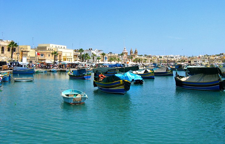 The fishing village of Marsaxlokk