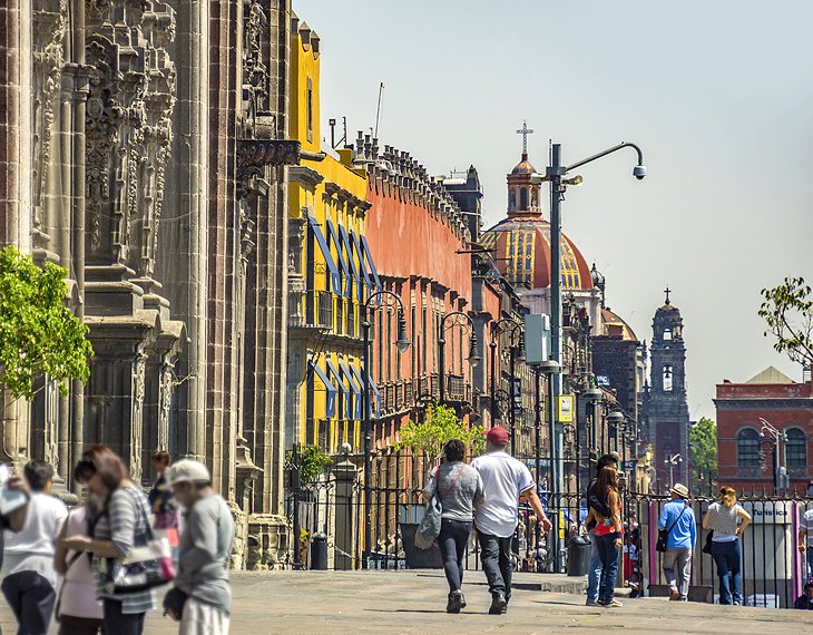 Centre-ville de Mexico près de Zocalo