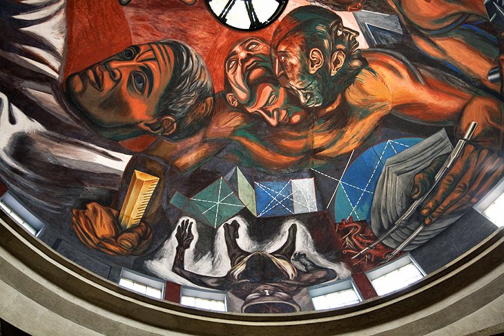 Jose Clemente Orozco Mural at the University of Guadalajara