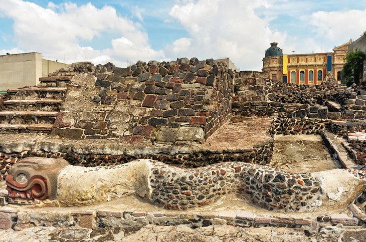 Templo Mayor et la Grande Pyramide de Tenochtitlán