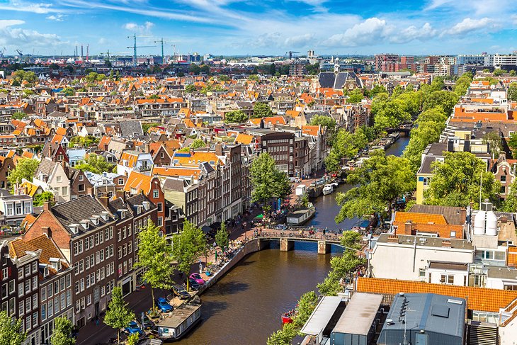 View over Amsterdam