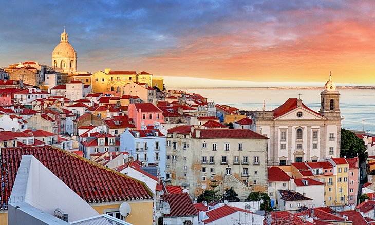 Sunset over Lisbon