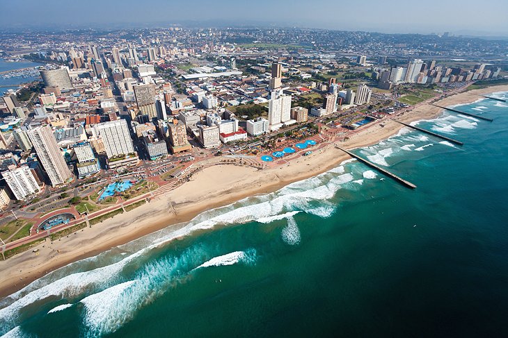 Aerial view of Durban