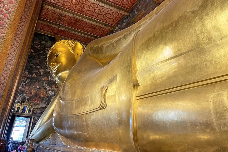 Wat Pho Temple, one of the most important tourist attractions in Bangkok, Thailand