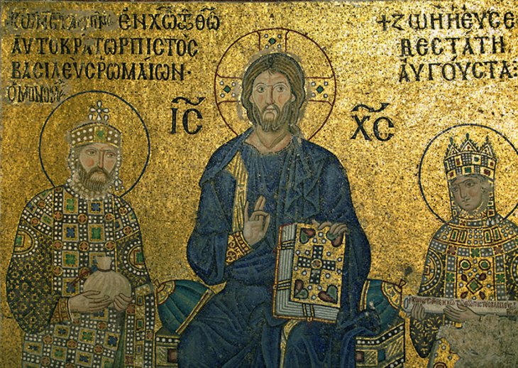 Christ Enthroned Mosaic, Hagia Sophia